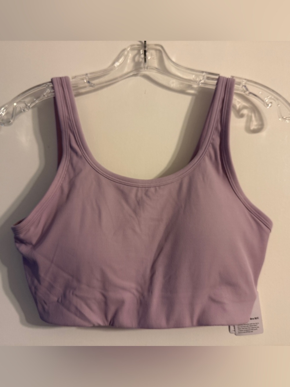 lululemon athletica Nulu Rib Scoopneck Bra B/C Size L - Lavender Lilac